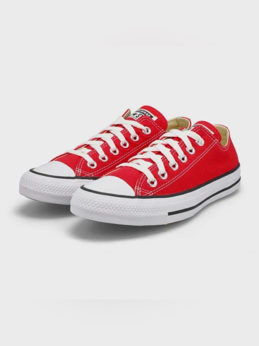Converse CHUCK TAYLOR ALL STAR Red Low-Top Canvas Sneakers M6.5/W8.5
